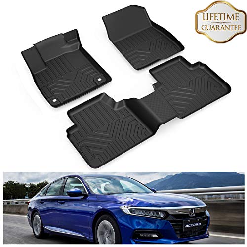 KIWI MASTER Floor Mats Compatible for 2018-2020 Honda Accord Accessories All Models All