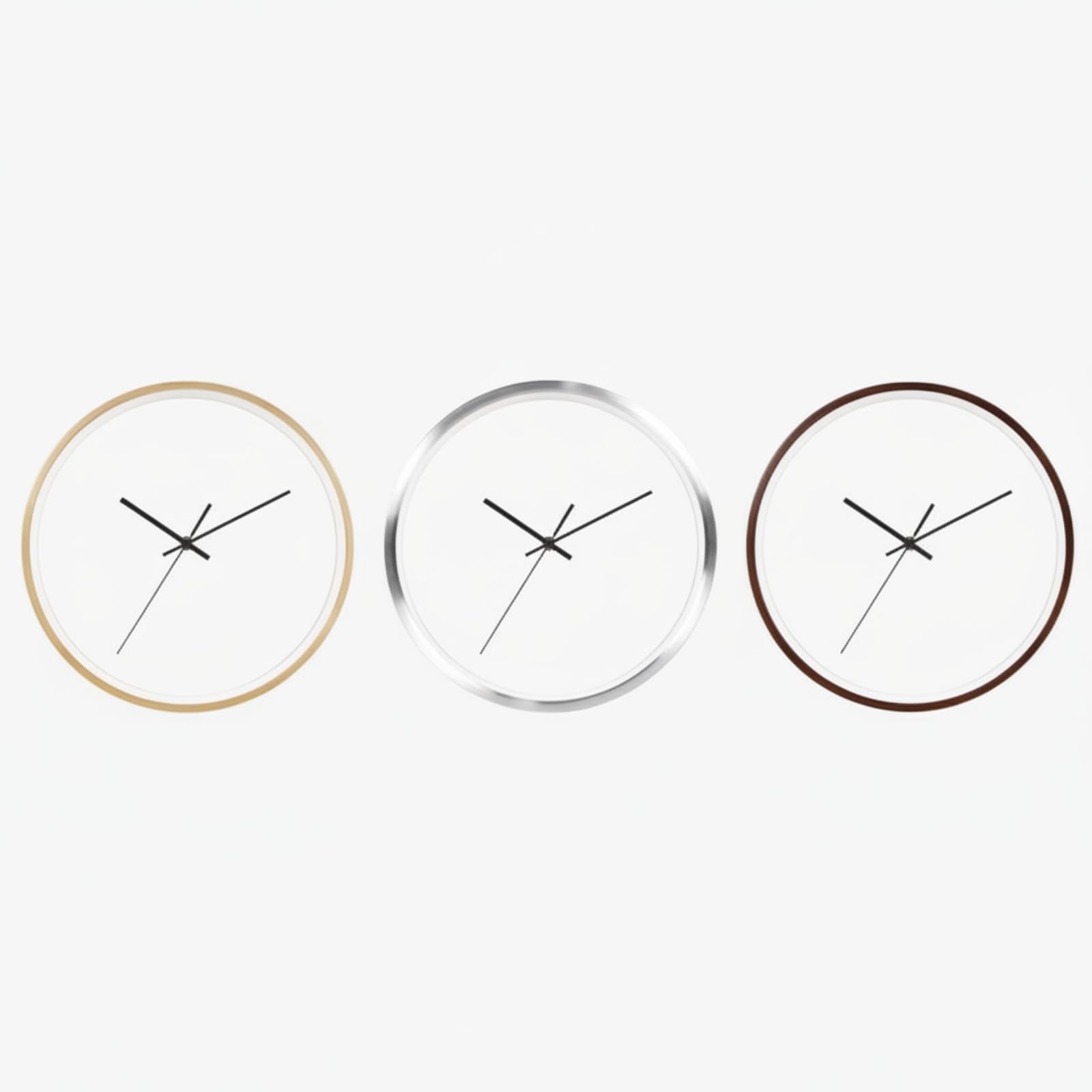 Horloge à Mécanisme Silencieuse, Argent