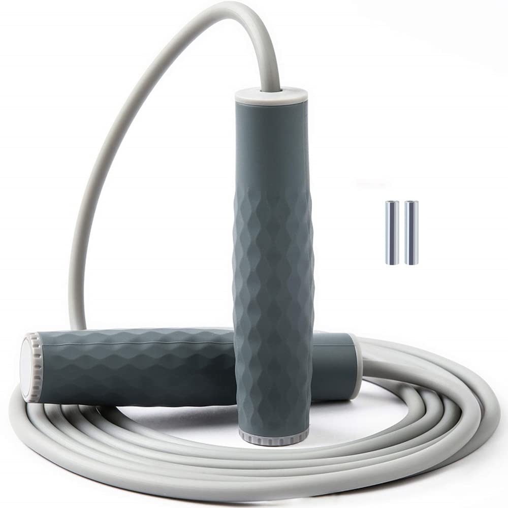 Corde à Sauter de Longueur de Longueur réglable Corde à Sauter Professionnelle avec des poignées en Silicone Confortables