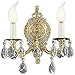 Classic Lighting 5222 OWB C Barcelona, Crystal Cast Brass, Sconce/WallBracket, 1 1 12", Olde World Bronze