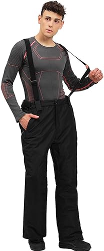 Miniatura 7 de YEEFINE Conjunto de chaqueta y pantalones de esquí para hombre impermeable traje de nieve para montaña nieve snowboard chaqueta de invierno al aire