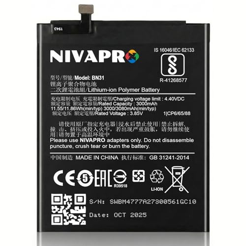 Image of Original BN31 Battery for Redmi Y1 Lite / Y1 / Y2 Battery with Warranty 3000mAh