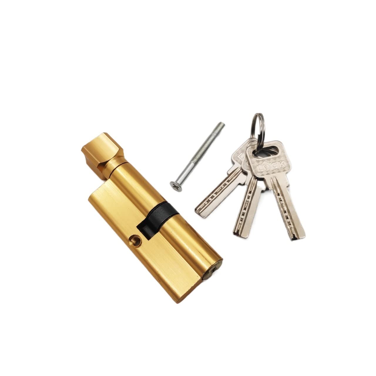 Tangsiyang 6 Barrel Lock Door Cylinder Lock Biased 70Mm 3 Keys Anti-Theft Entrance Ab Home Interior Bedroom For 35-50Mm Thickness(6)