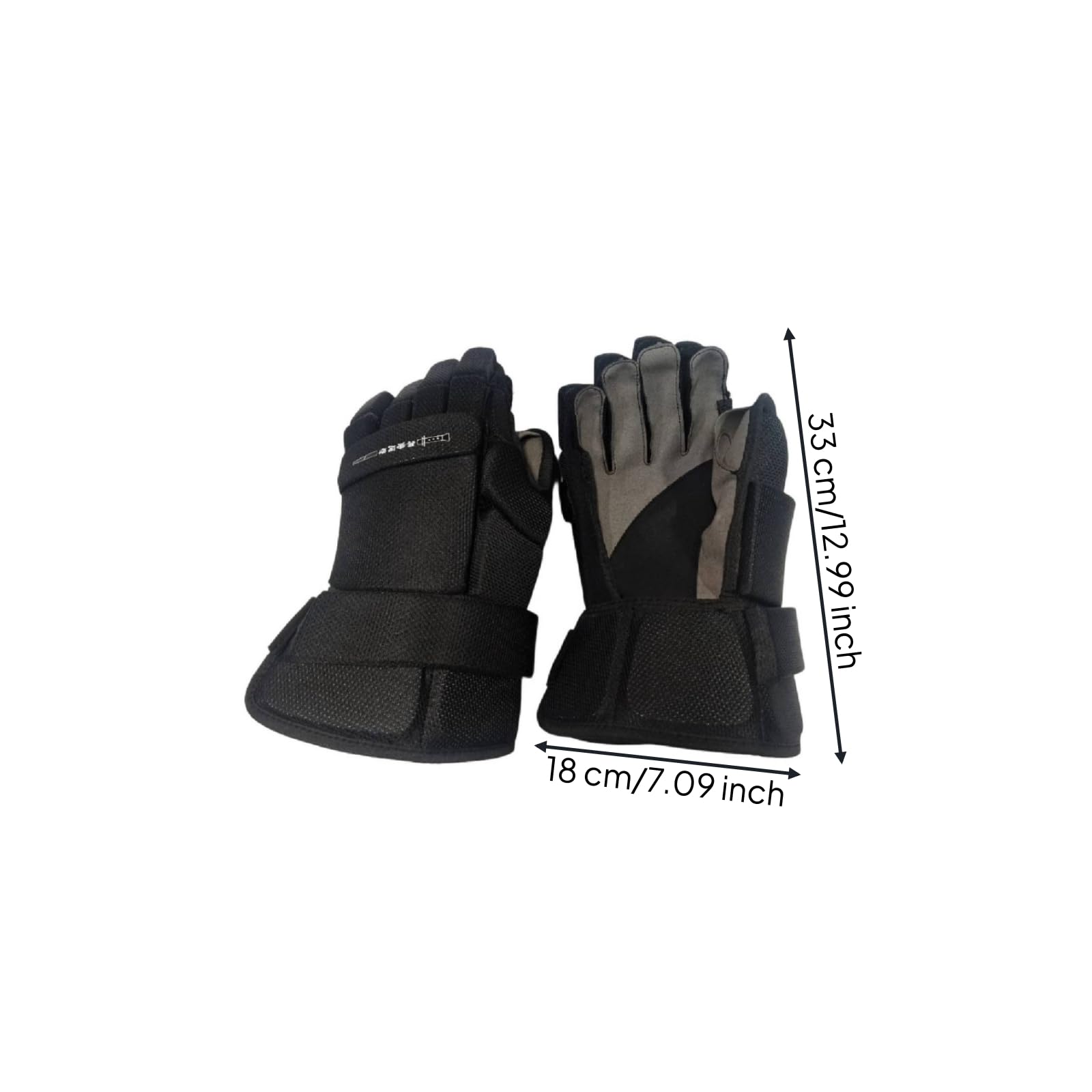Gralara Gants Hockey avec Protège-Doigts Rembourré Gants Hockey avec Paume Renforcée Ajusté