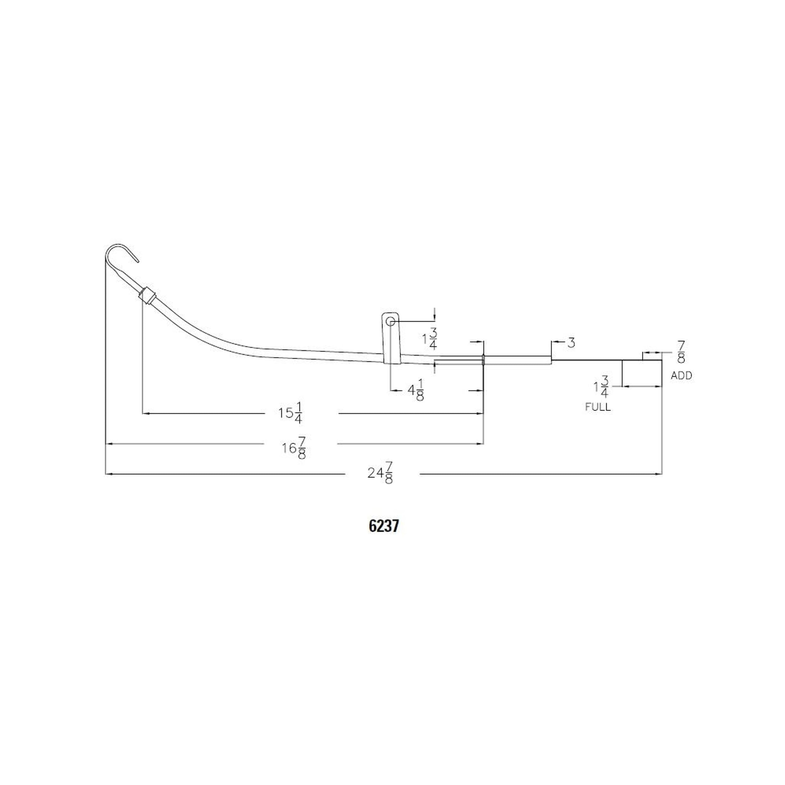 Amazon.com: Mr. Gasket - 6237 Oil Dipstick, Sb Chev 80-82, Chrome