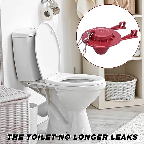 image for Mozeat Lens 2 Inch Universal Toilet Flapper, 2 Pcs Rubber Toilet Stopp