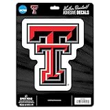 Texas Tech University Logo Adhesive Vinyl Decal - Fun Red Raiders Sticker for Car, Window, or Laptop