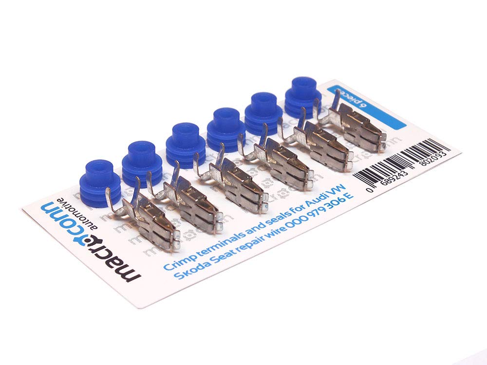 Macroconn crimp terminals and seals for repair wire 000979306E (6 pcs)