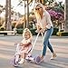 Bobike 5-in-1 Tricycle for Toddlers 18 Months to 5 Years Old, Toddler Bike, Kids Tricycle with Push Handle and Backrest, Toddler Balance Bike with Easy Assembly for Boys and Girls. (Purple)