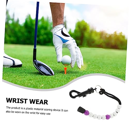 Happyyami - Contador de puntuación para golf, cadena de cuentas, herramienta precisa para anotar golpes, 2 unidades miniatura 6
