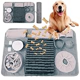 Hund SchnüFfelteppich, Waschbar Trainingsmatte Futtermatte SchnüFfelteppich FüR Hunde Riechen Trainieren Trainingsmatte Gegen Langeweile Und Anregung LangsamfüTterungsunterlage FüR Welpen(66 * 42cm)