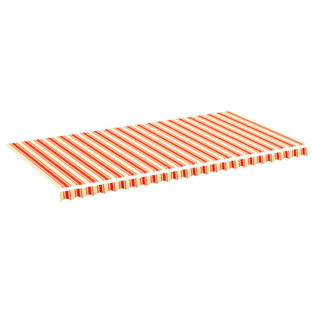 Tomostar Toile de Remplacement Store Banne, Toit de Rechange Tissu de Remplacement pour Auvent Jaune et Orange 6x3 m