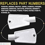 Seentech UPGRADED 297147700 Door Key by Seentech - Compatible with Frigidaire Kenmore Elec-trolux Freezer Refrigerator – Replaces: AP4301346 PS1991481 216702900, 06599905, 08037402, 1259502 (Pack 2)