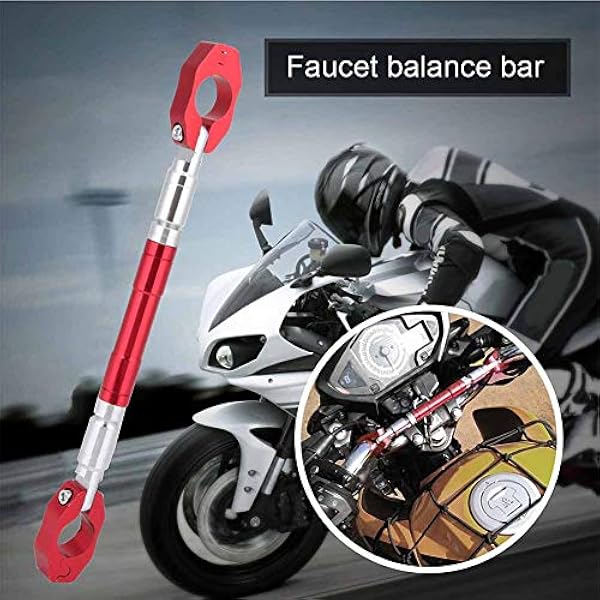 Мотоцикл Balance Bar Universal 22 мм Регулируемая поперечина из алюминиевого сплава Руль мотоцикла Усиление рычага Аксессуары черный красный