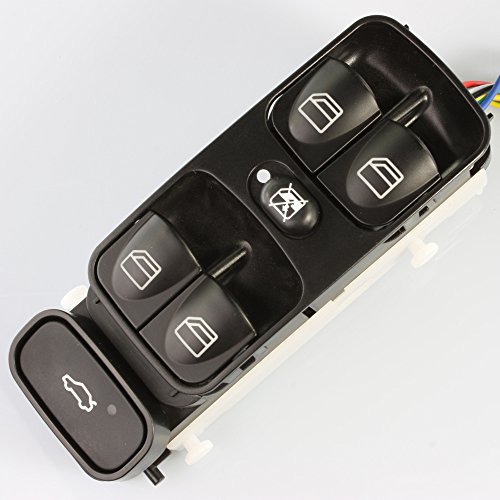 Interrupteur lève-vitre bouton-poussoir noir Demka 1 voie IP67 commande portière
