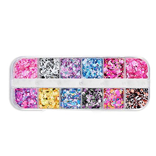 Babysbreath17 12 cuadrículas Brillo Clavo Lentejuelas