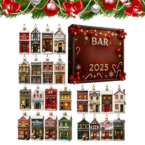 Calendrier de compte à rebours de Noël - 24 jours - En acrylique - Décoration de bâtiment - Pour maison, armoire, porte d'entrée, bureau, bureau, décoration de saison – vue 5