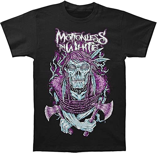 HUISHIJIA Motionless in White Mens T Shirt Black M
