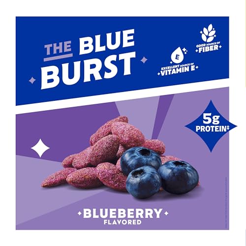 Image of Blue Diamond Almonds, Classic Blueberry Flavored Sweet Snack Nuts, Non-GMO, Kosher, and No Gluten Ingredients or Artificial Flavors, Great size for On-the-go, Lunch, Adults and Kids, 6oz Can