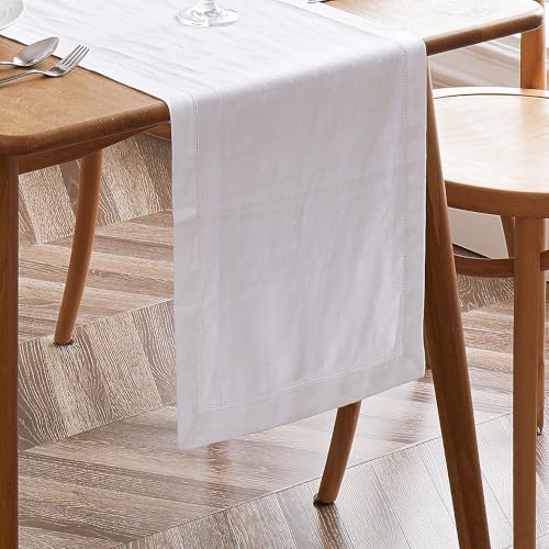 Bonlino 100% Linen Table Runner Table Decoration - Linen Table Ru...