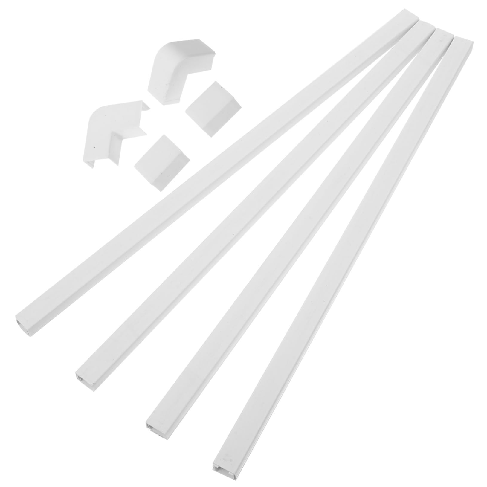 NUOBESTY 4 Set Canalina Passacavi per Muro Copricavo per Tv e Striscia Nascondimento Facile Installazione e Resistente Al