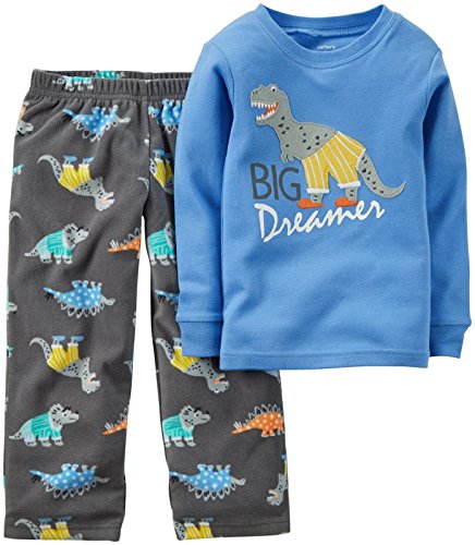 Carter's Little Girls' 2 Piece PJ Set (Toddler/Kid) - Dino