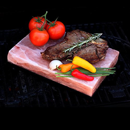 The Spice Lab Natural Pink Himalayan Salt Cooking Plate / Serving Plate – for Cooking, Seasoning,...