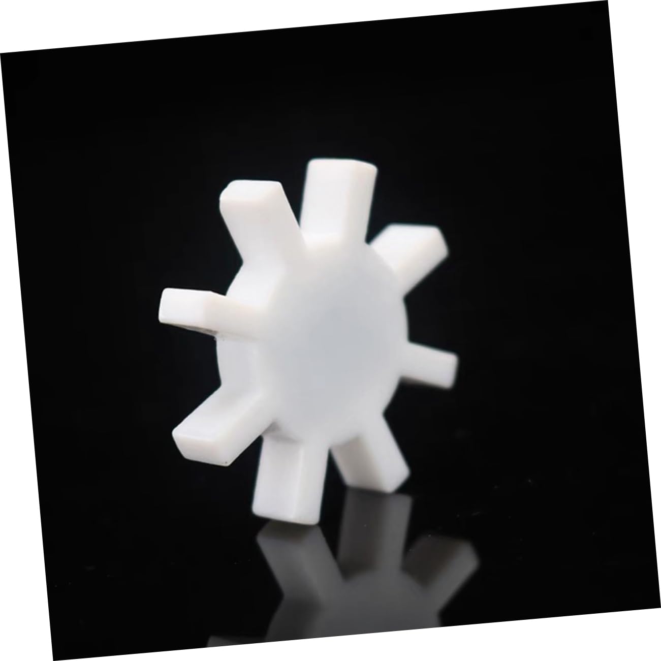 Gatuida 8pièces Barres De Stir Gear-shape Magnétiques Ptfe Pour Mélangeur Magnétique Idéales Pour Laboratoires Et Chimiques