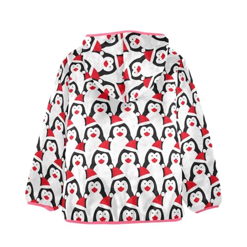 OTVEE Winter Cute Penguins Kids Hoodie Jacket Fall Spring Full Zip Warm Outwear Coat2