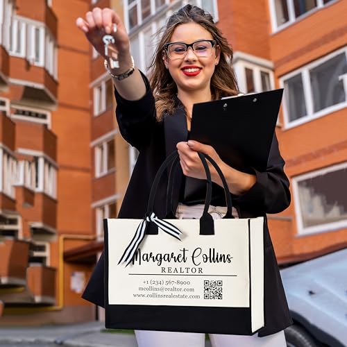 Bolsa Tote personalizada para negocios para mujer miniatura 2