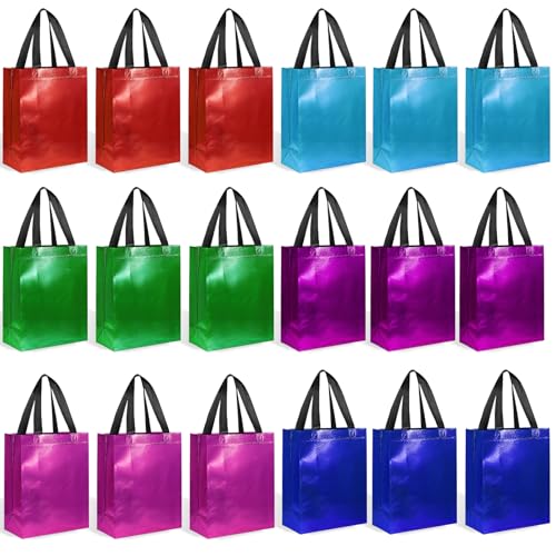 Hugro 18-Pack Reusable Gift Bags with Handles