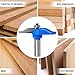 1/2-Inch Shank Router Bit, Round Over Raised Panel Cabinet Door Making Router Bit Woodworking Milling Cutter Tools Door & Window Router Bit