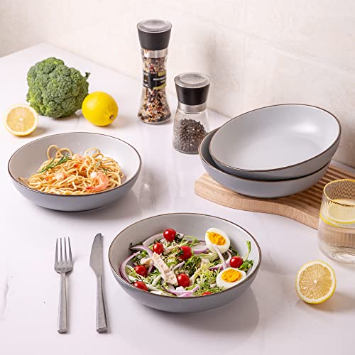 Amorarc APB041YL 8.5'' Stoneware Pasta Bowls thumb #3