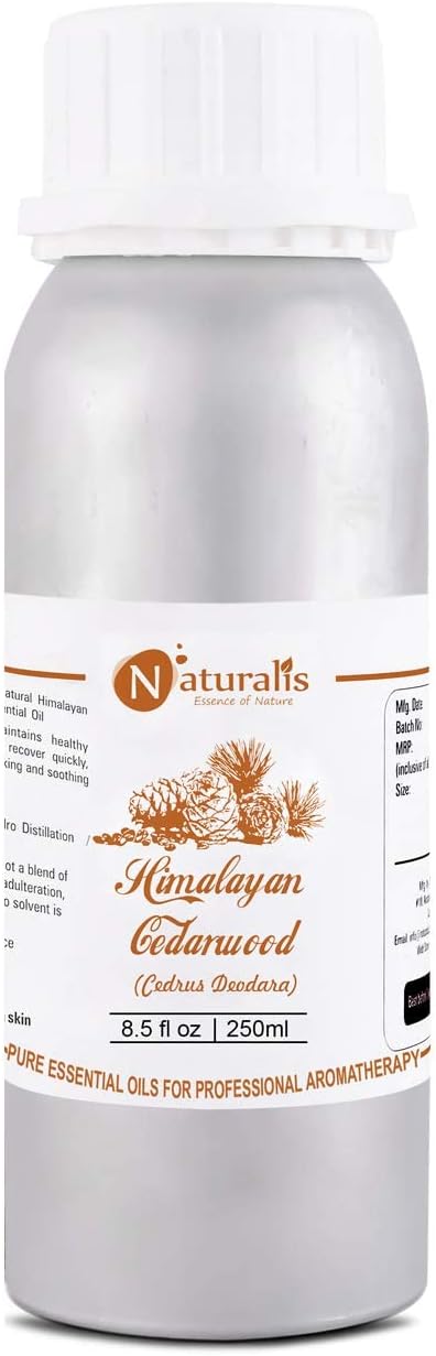 Naturalis Essence of Nature Himalayan Cedarwood Essential Oil for Skin, Hair and Aromatherapy - 250ml