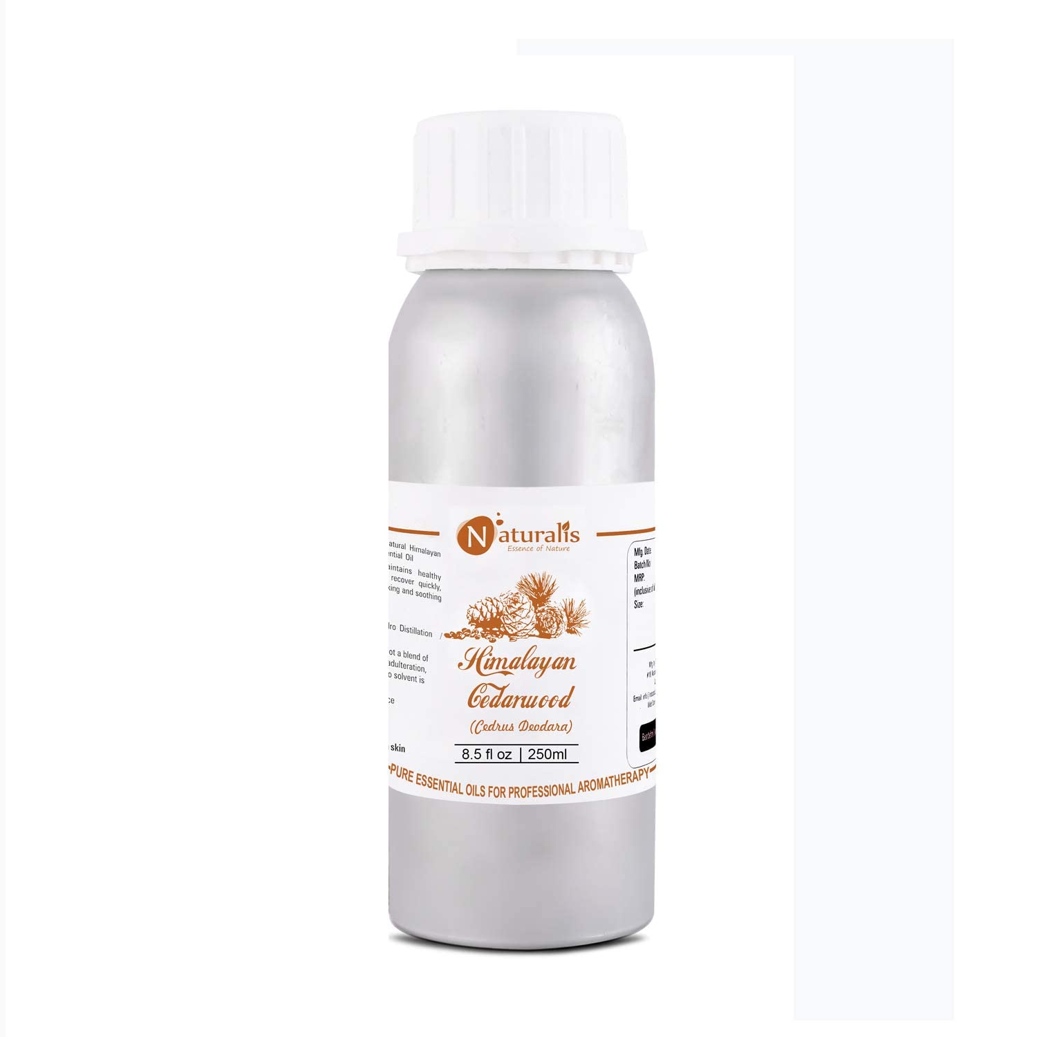 Naturalis Essence of Nature Himalayan Cedarwood Essential Oil for Skin, Hair and Aromatherapy - 250ml