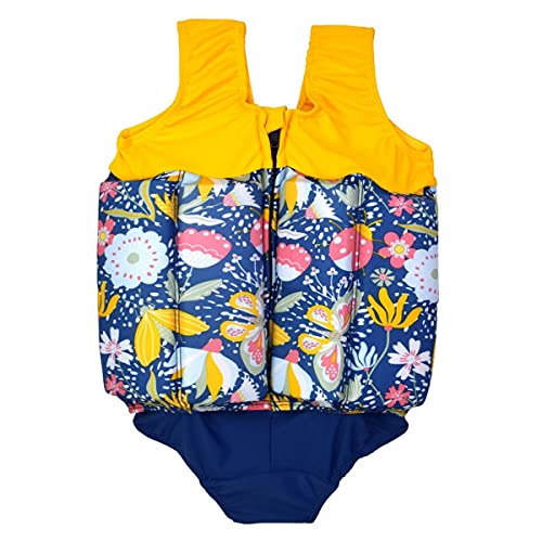 Image of Splash About Girls Floatsuit with Adjustable Buoyancy, Garden Delight, 4-6 Years