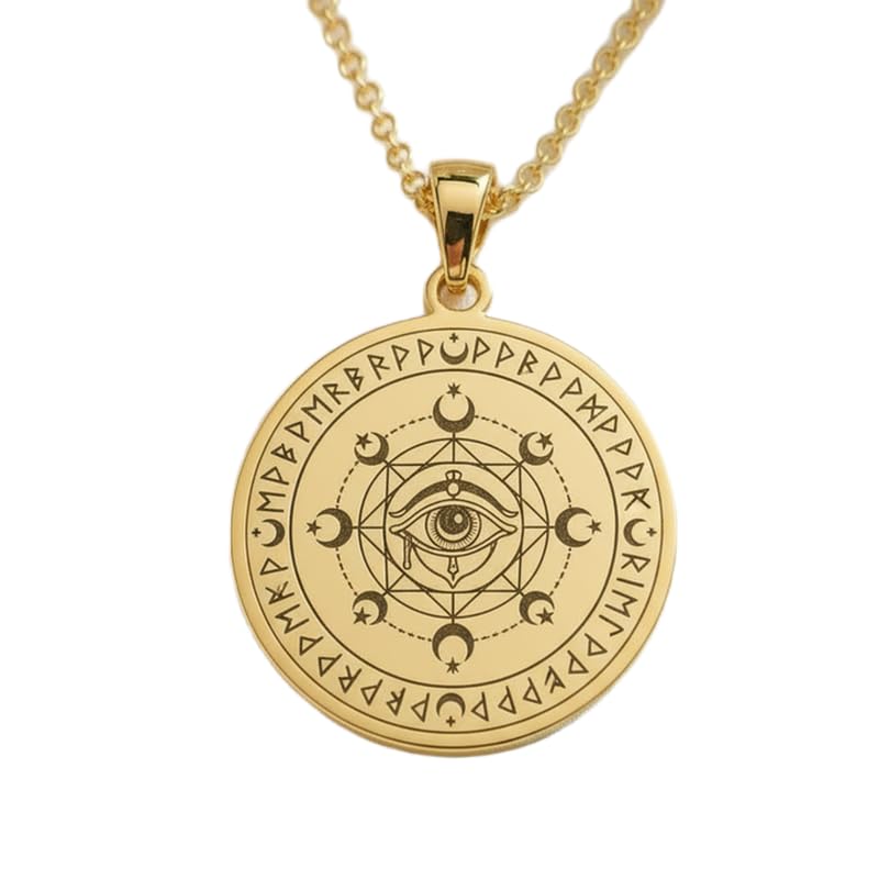 Collier Œil qui voit tout en argent et or : le bijou mixte pour le quotidien