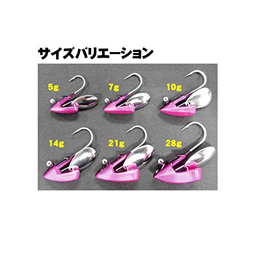 ハヤブサ(Hayabusa) ハイアピールジグヘッド トリックブレード #2/0 21g FS206 3枚目