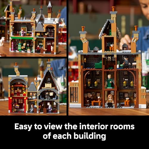 Image of LEGO Harry Potter Hogsmeade Village - Collectors' Edition Building Set for Adults, Ages 18+ - Craft 7 Iconic Buildings - Kit Includes 12 Minifigures - Gift Idea for Birthdays and Fans - 76457