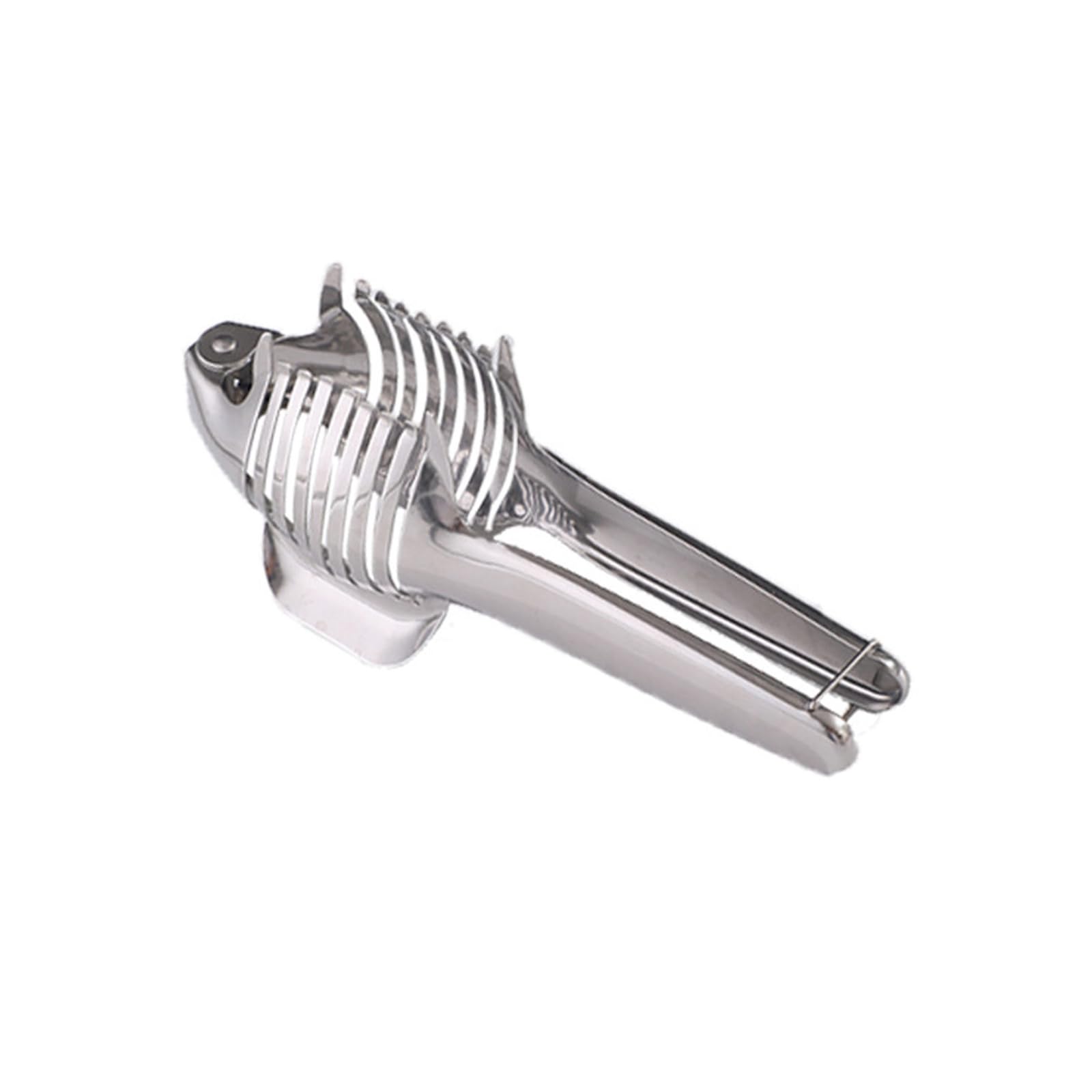 MALSSE Nonslip Stainless Steels Tomato Lemon Slicer Holder for Even Kitchen Slicing Multipurpose Fruit Tongs for Onion Eggs Vegetable Cutting Tool