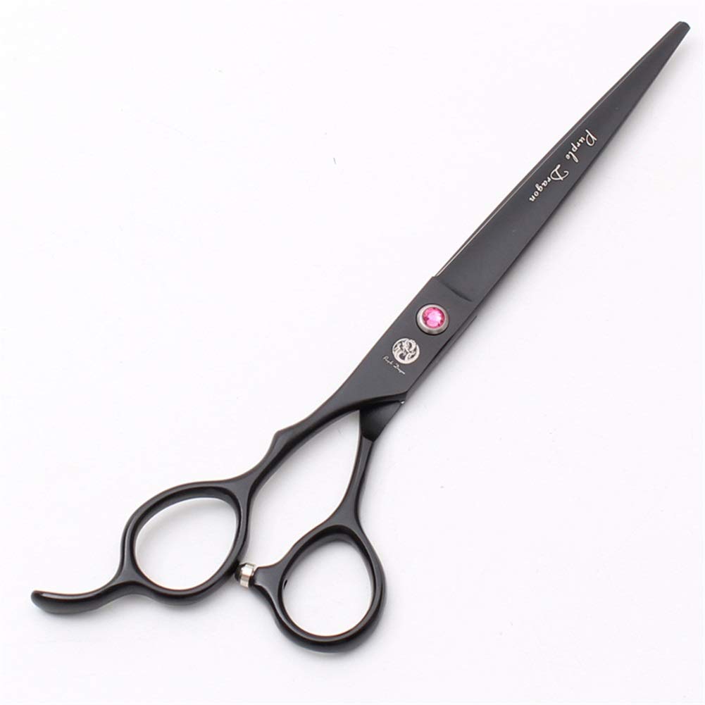WYGC PETS Professionale Mancino Forbici Professionali per Cani Gatti Dritto &Assottigliamento&Forbici Curve Forte e Forte Perfezionare per Mancino Parrucchiere e Uso Domestico 7.0inch