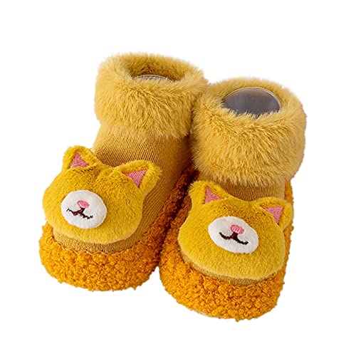 Infant Cute Cartoon Socks Shoes Baby Sock Shoes Baby Walking Shoes Soft Bottom Indoor Non Slip Warm Socks Shoes