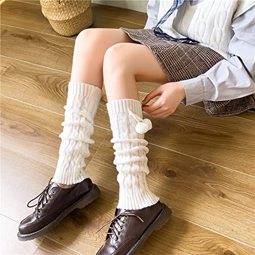 Image of Lebaley Kawaii Leg Warmers Y2K Harajuku Legs Warmer for Girls Women Lolita Accessorie Gothic Long Sock Winter Ankle Warmers
