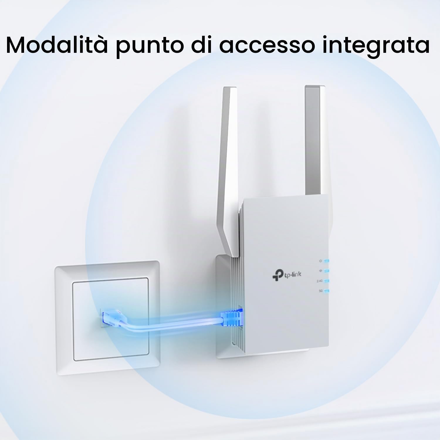 TP-Link RE515X AX1500 WiFi 6 Range Extender w/Ethernet | Amplificatore ripetitore wireless dual-band 1.5G | Fino a 1800 piedi quadrati, 64 dispositivi | Booster di segnale Internet | Configurazione