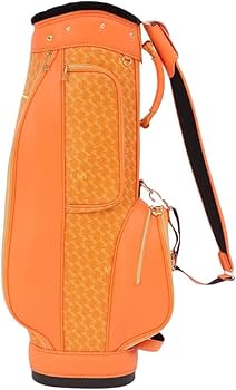 DOCUS キャディバッグ オレンジ・クリーム 美品 DOCUS キャディバッグ