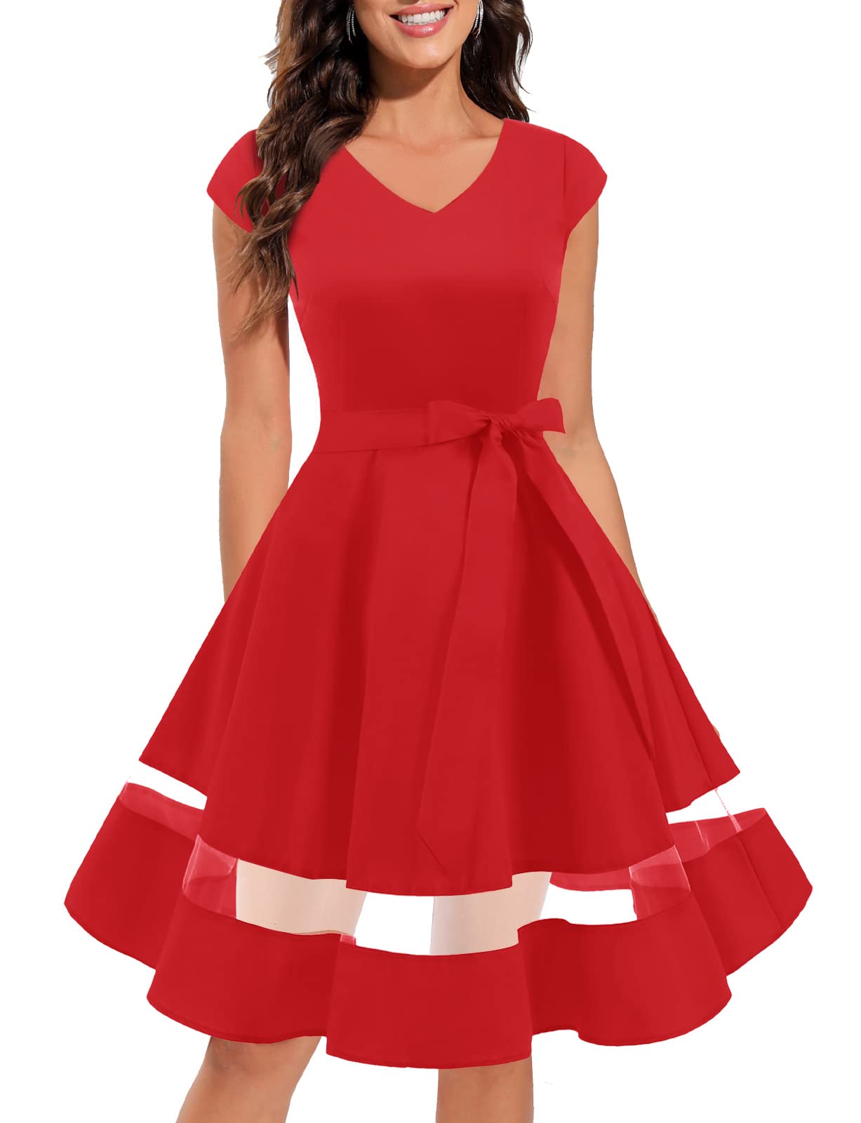 Red Vintage Dress For Women 1950s Dresses For Women Retro | Desertcart  Bahamas