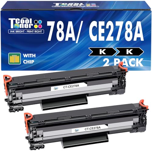 Cool Toner Compatible 78A CE278A Toner Cartridge Replacement for HP 78A CE278A Toner for HP Laserjet P1606dn 1536dnf MFP M1536dnf 1606dn P1606 P1566 P1560 Toner Cartridge Printer Ink (Black, 2-Pack)