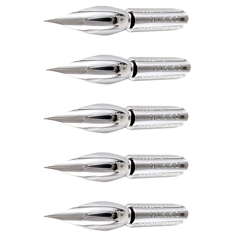 Amazon.com: Nikko Manga Pen Nib Saji Pen Crome - Point Hard - 5pc