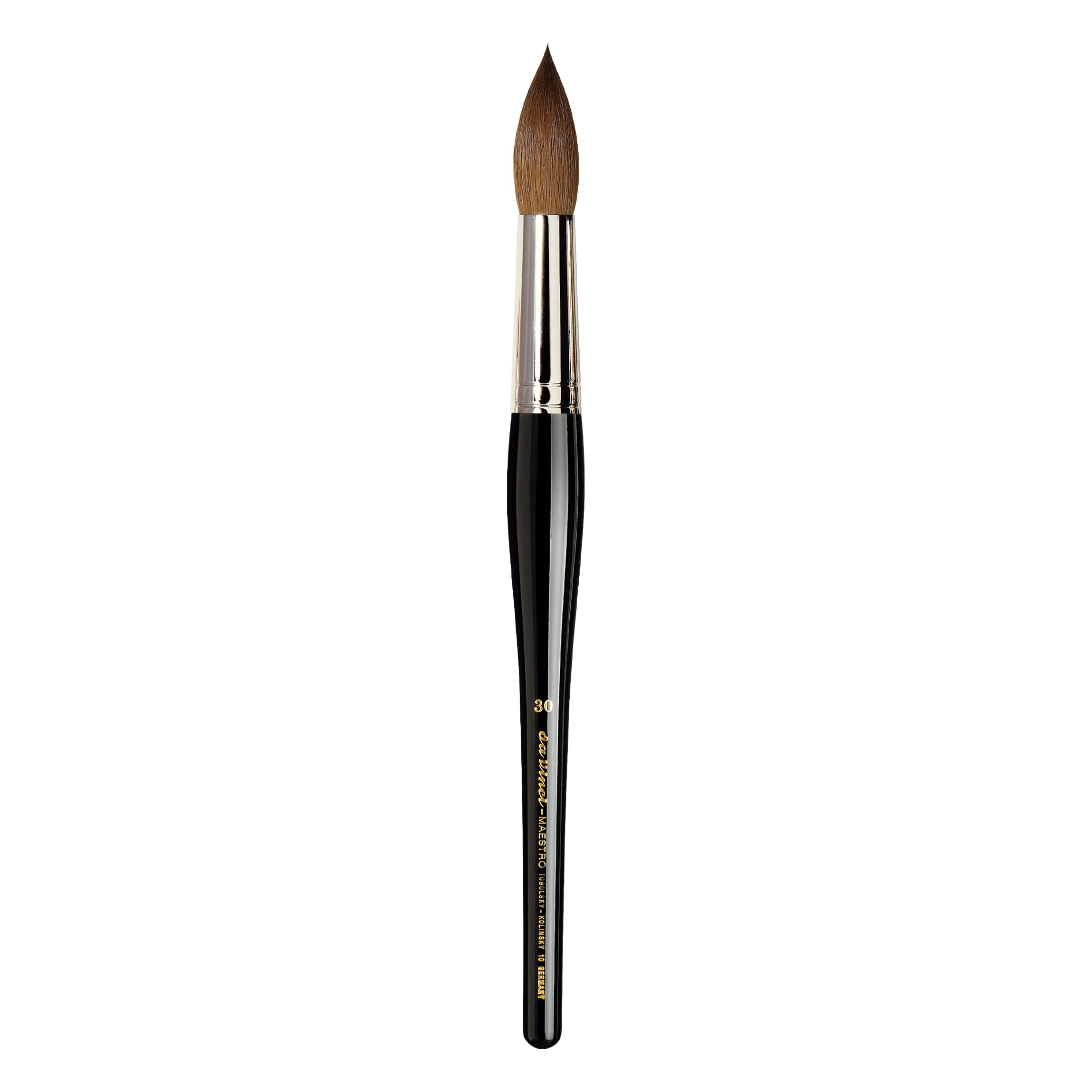 da Vinci Watercolor Series 10 Maestro Paint Brush, Round Kolinsky Red Sable, Size 30