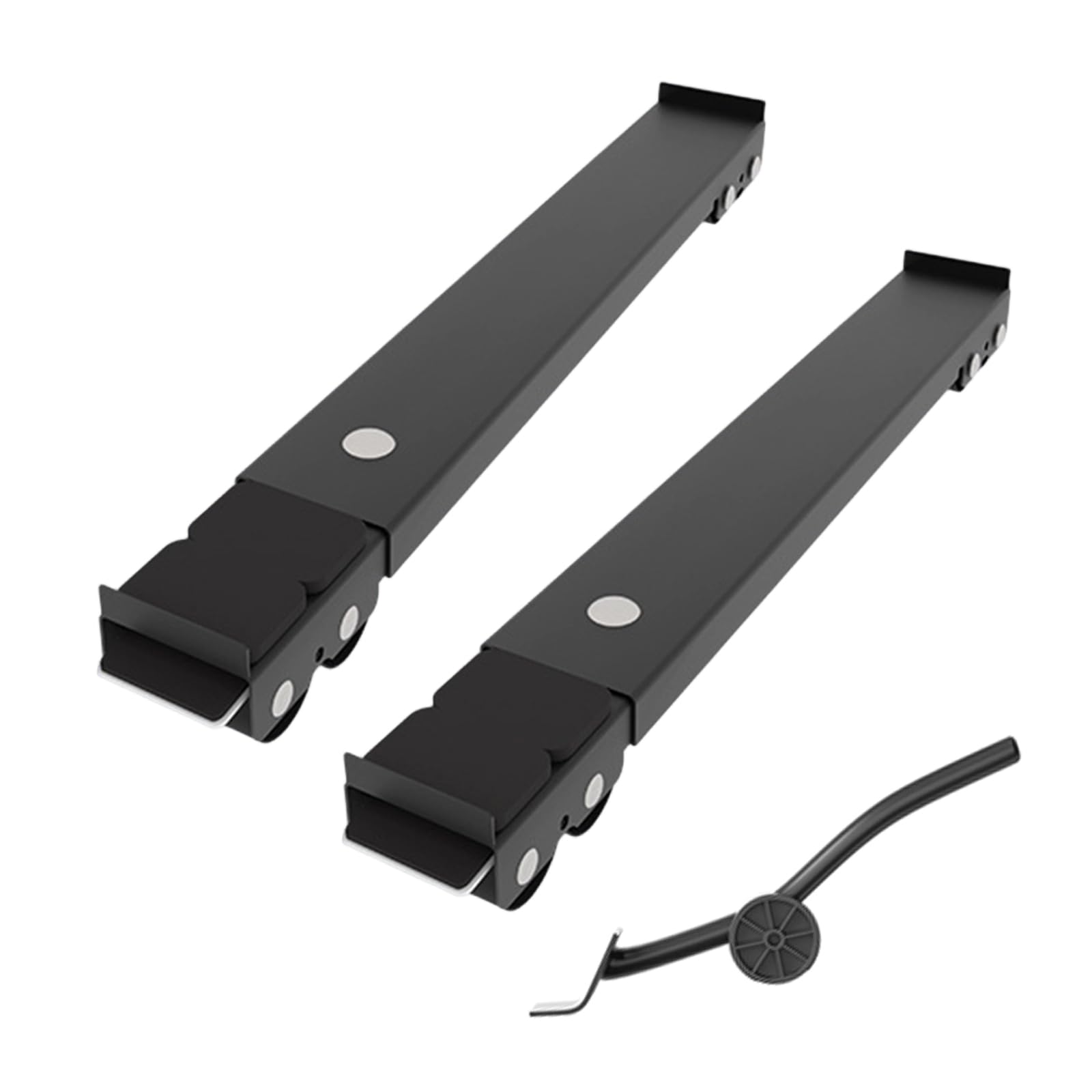 2Pcs Heavy Duty Appliance Rollers Mobile Washing Machine Base Extendable Washer Dryer Stand Furniture Accessories Adjustable Extendable Washing Machine Roller